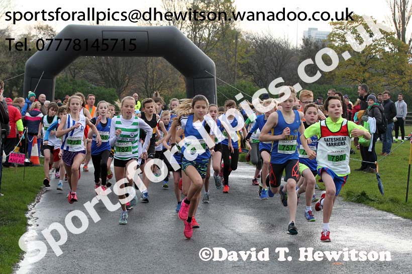 Under-13s Heaton Memorial Road Race, Town Moor, Newcastle. Photo: David T. Hewitson/Sports for All Pics